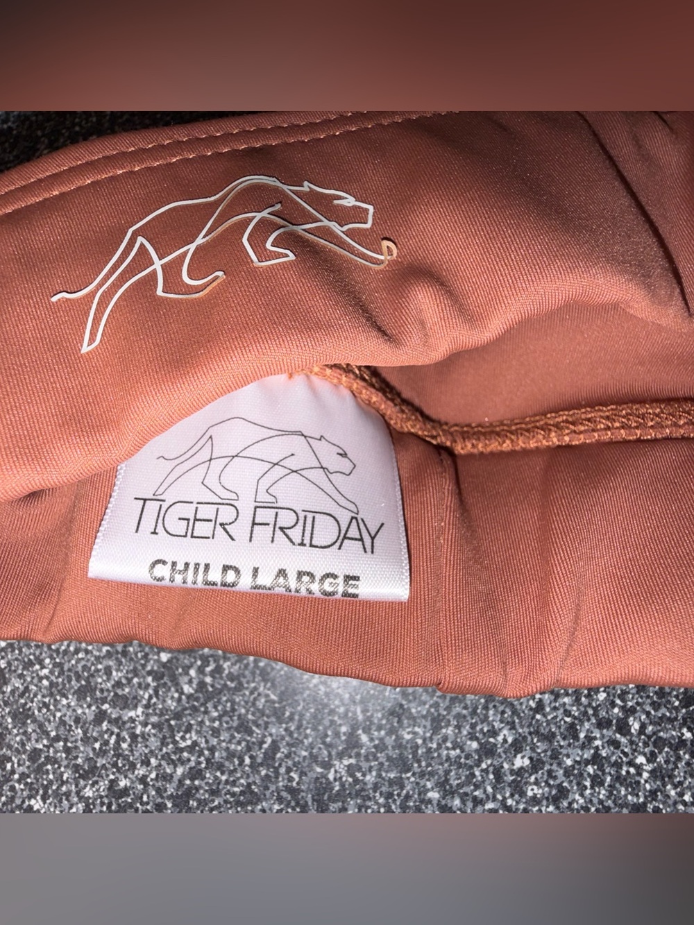 Tiger Friday Dance Bra Top Rust/Brown Color Size Child Large - Picture 3 of 6